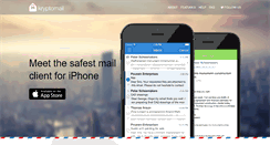 Desktop Screenshot of kryptomailapp.com