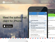Tablet Screenshot of kryptomailapp.com